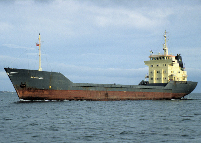 Photograph of the vessel  Bengalen pictured approaching Teesport on 4th October 1997