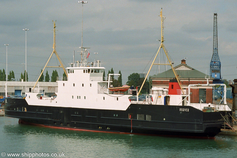 Photograph of the vessel  Bergen Castle pictured in Southampton on 27th September 2003