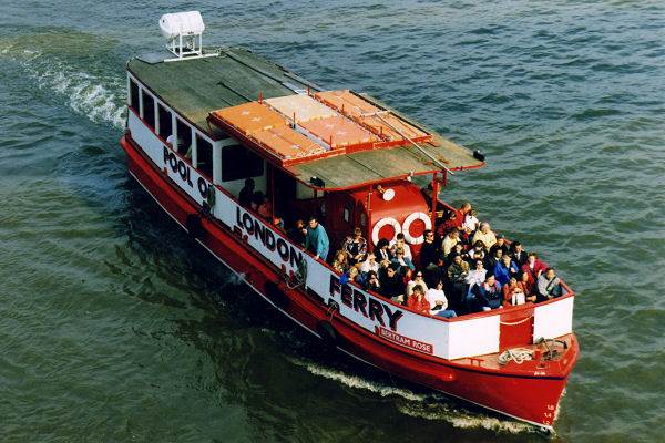 Photograph of the vessel  Bertram Rose pictured in the Pool of London on 22nd May 1998