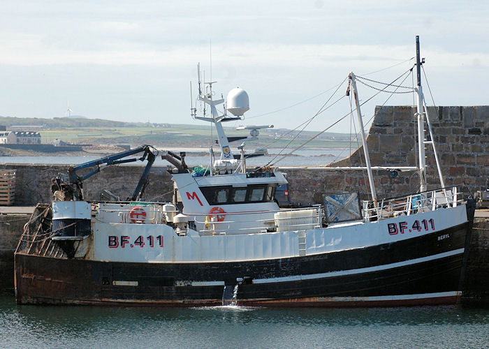 Photograph of the vessel fv Beryl pictured at Macduff on 28th April 2011