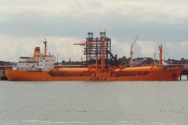 Photograph of the vessel  Betina Kosan pictured at Fawley on 5th September 1992
