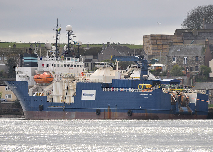 Photograph of the vessel  Bigorange XVIII pictured at Montrose on 18th April 2012