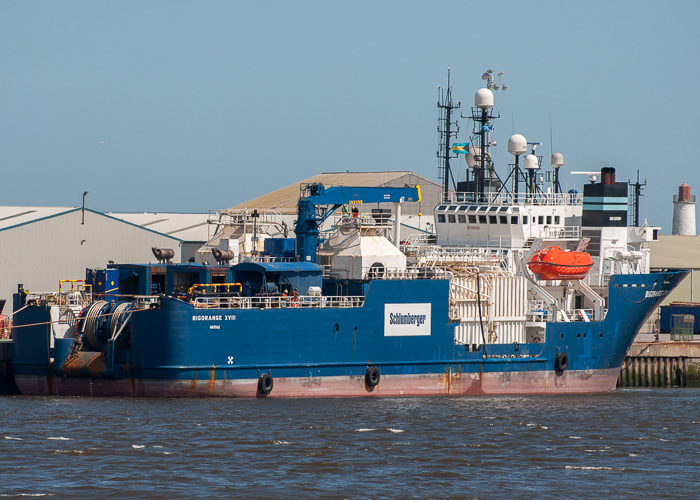 Photograph of the vessel  Bigorange XVIII pictured at Montrose on 8th June 2014