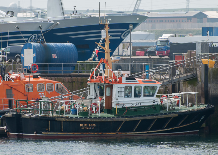 Photograph of the vessel pv Blue Toon pictured at Peterhead on 5th May 2014