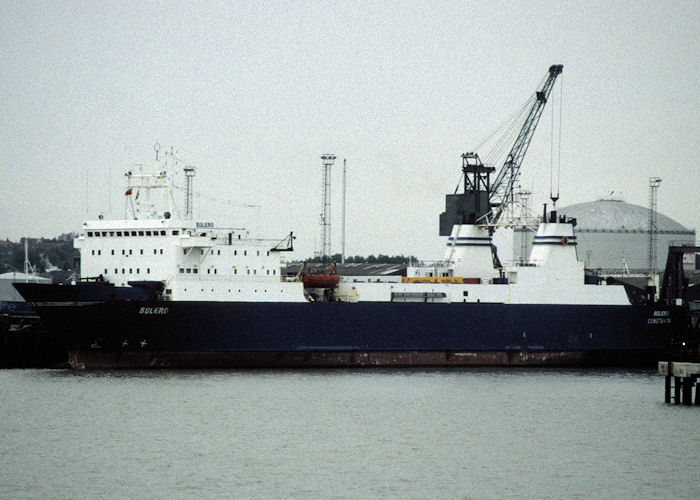 Photograph of the vessel  Bolero pictured at Felixstowe on 26th May 1998