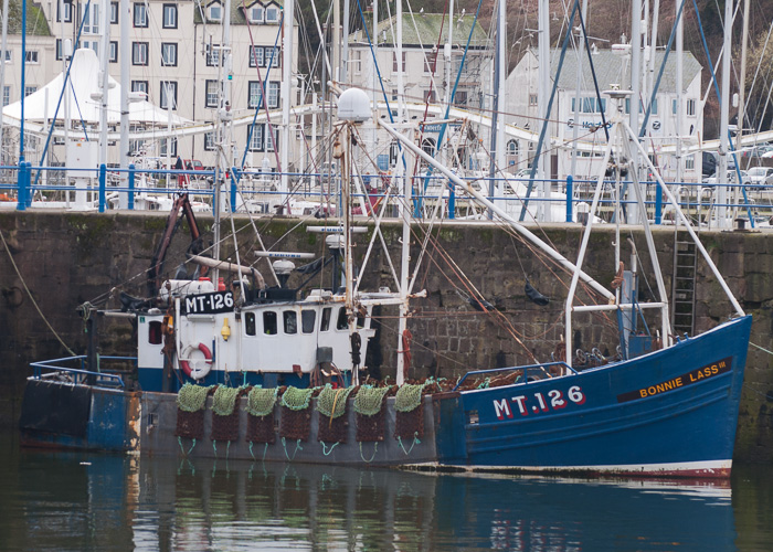 Photograph of the vessel fv Bonnie Lass III pictured at Whitehaven on 22nd March 2014