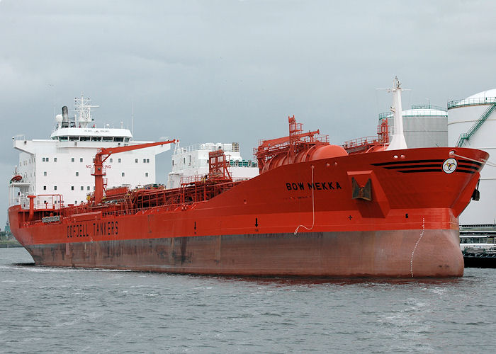 Photograph of the vessel  Bow Mekka pictured in the 7e Petroleumhaven, Europoort on 20th June 2010
