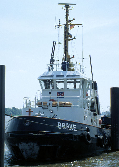 Photograph of the vessel  Brake pictured at Brake on 6th June 1997