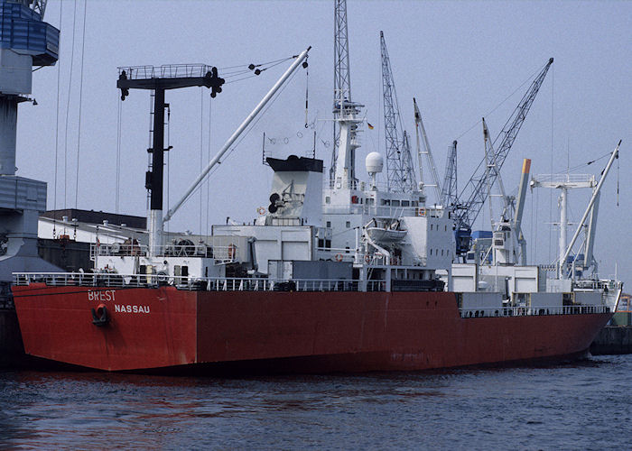 Photograph of the vessel  Brest pictured in Hamburg on 23rd August 1995