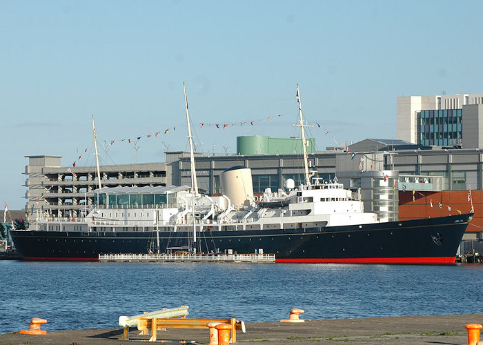 Photograph of the vessel HMY Britannia pictured at Leith on 26th September 2010