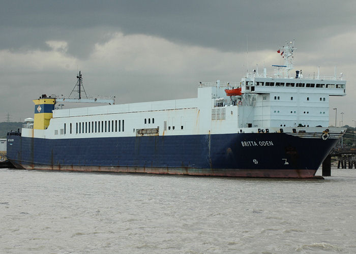 Photograph of the vessel  Britta Oden pictured at Dartford on 10th August 2006