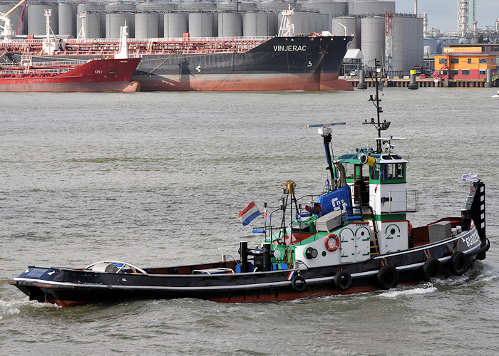 Photograph of the vessel  Buizerd pictured passing Vlaardingen on 25th June 2012