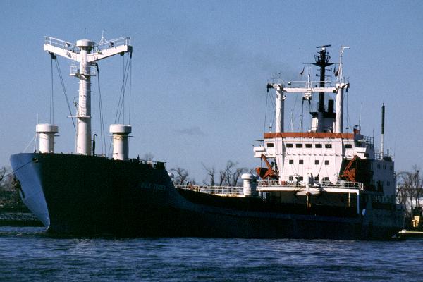 Photograph of the vessel  Bulk Trader pictured arriving in Hamburg on 20th March 2001