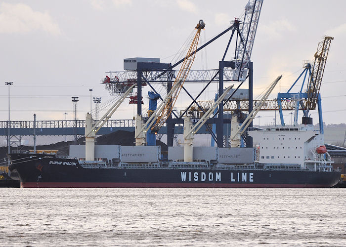 Photograph of the vessel  Bunun Wisdom pictured at Jarrow on 28th December 2013
