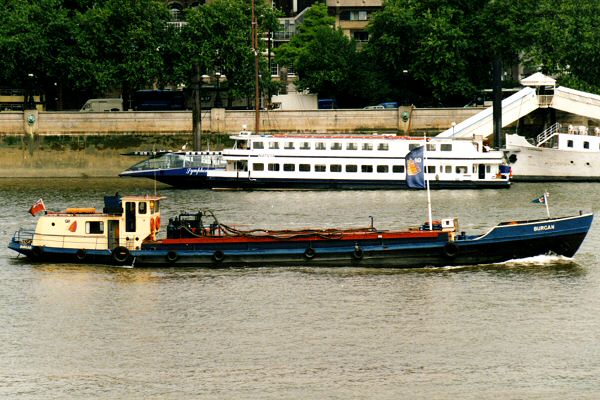 Photograph of the vessel  Burgan pictured in London on 13th July 1995