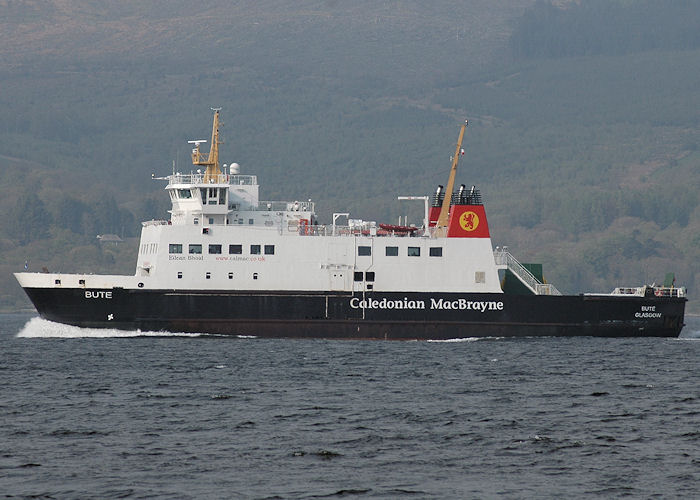Photograph of the vessel  Bute pictured approaching Rothesay on 21st April 2011
