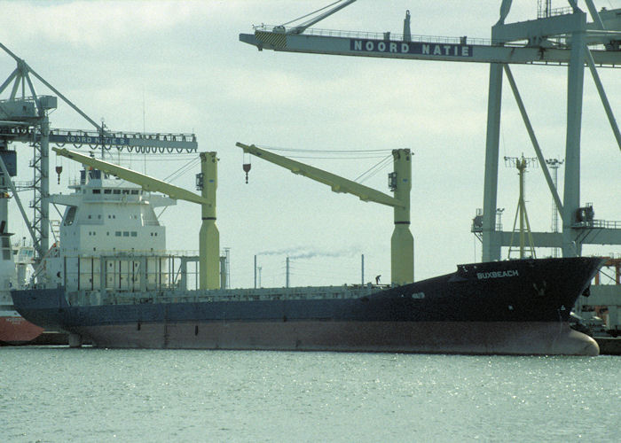 Photograph of the vessel  Buxbeach pictured in Antwerp on 19th April 1997