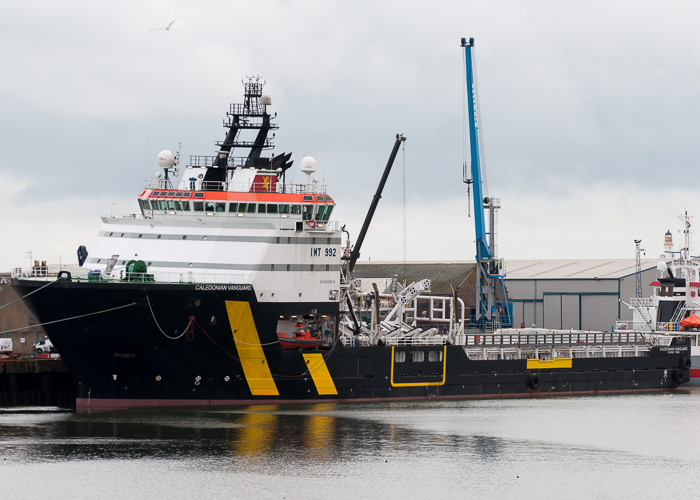 Photograph of the vessel  Caledonian Vanguard pictured at Montrose on 13th October 2014