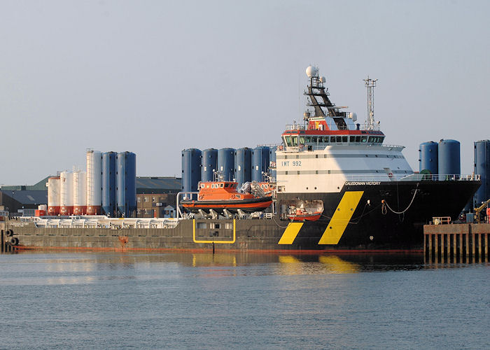 Photograph of the vessel  Caledonian Victory pictured at Aberdeen on 29th April 2011