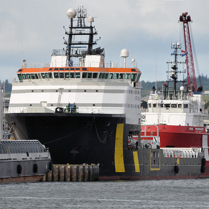 Photograph of the vessel  Caledonian Vigilance pictured at Aberdeen on 14th September 2012