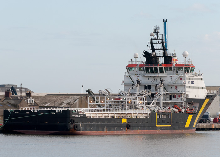 Photograph of the vessel  Caledonian Vigilance pictured at Montrose on 10th October 2014