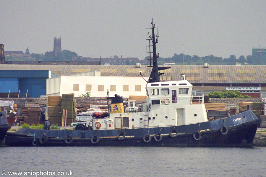 Photograph of the vessel  Canada pictured in Nelson Dock, Liverpool on 14th June 2003