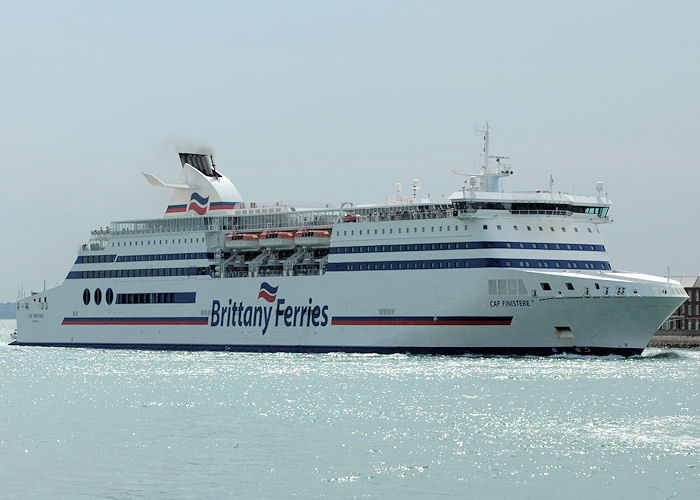 Photograph of the vessel  Cap Finistere pictured entering Portsmouth Harbour on 15th August 2010