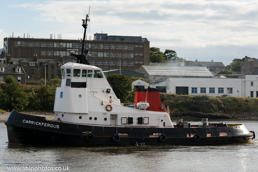 Photograph of the vessel  Carrickfergus pictured at Aberdeen on 19th September 2015
