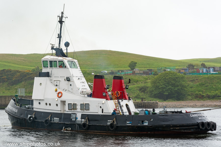 Photograph of the vessel  Carrickfergus pictured at Aberdeen on 31st May 2019