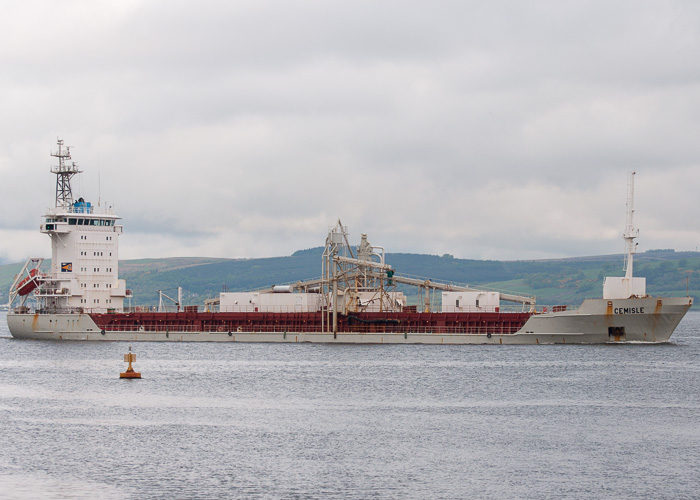 Photograph of the vessel  Cemisle pictured passing Greenock on 12th May 2014