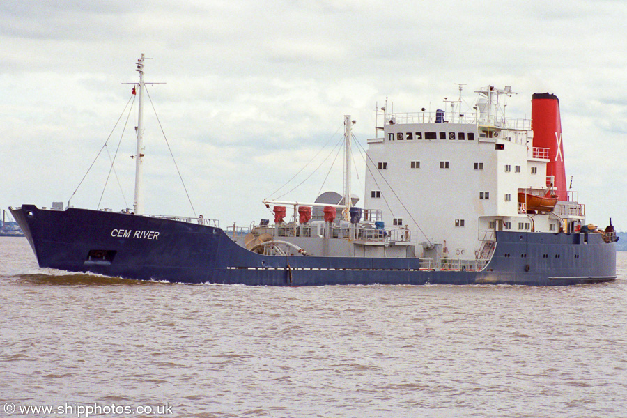 Photograph of the vessel  Cem River pictured on the River Mersey on 29th June 2002
