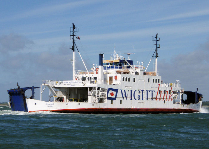 Photograph of the vessel  Cenred pictured approaching Lymington on 22nd June 2008