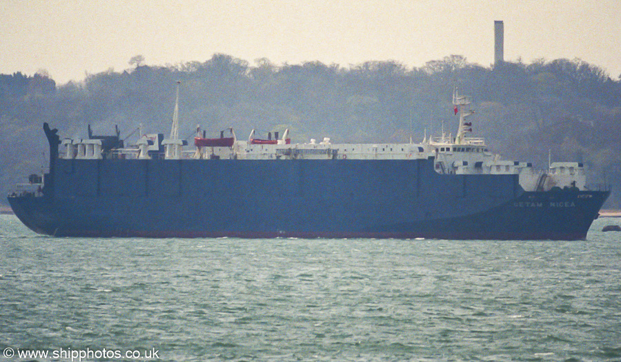 Photograph of the vessel  Cetam Nicea pictured arriving at Southampton on 13th April 2003