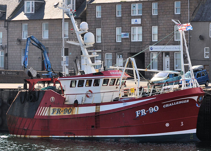 Photograph of the vessel fv Challenger pictured at Peterhead on 6th May 2013