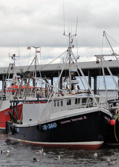 Photograph of the vessel fv Channel Venture II pictured at the Fish Quay, North Shields on 30th December 2013