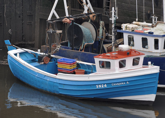 Photograph of the vessel fv Charisma A pictured at the Fish Quay, North Shields on 22nd August 2013