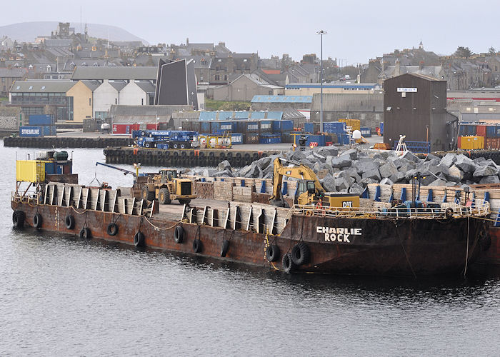 Photograph of the vessel  Charlie Rock pictured at Lerwick on 10th May 2013