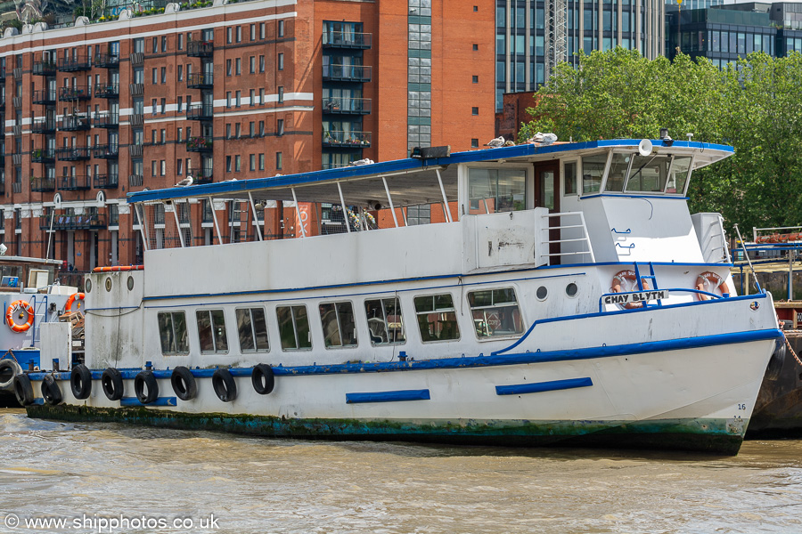 Photograph of the vessel  Chay Blyth pictured in London on 6th July 2023