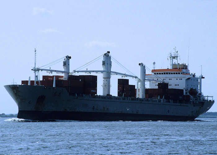 Photograph of the vessel  Chong Ming pictured on the River Elbe on 24th August 1995