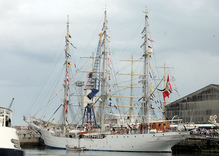 Photograph of the vessel  Christian Radich pictured at the Tall Ship Races, Hartlepool on 7th August 2010