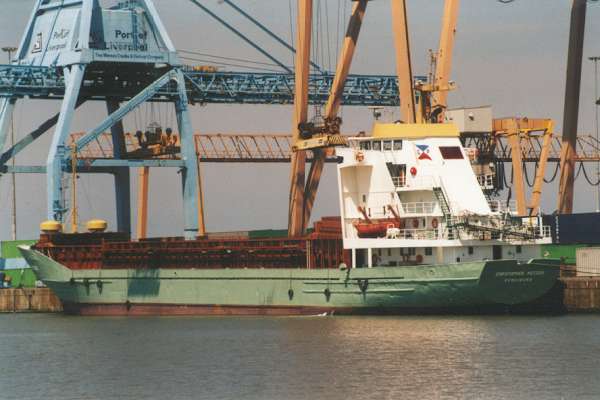 Photograph of the vessel  Christopher Meeder pictured in Liverpool on 21st July 2000