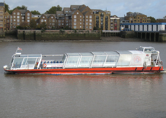 Photograph of the vessel  City Alpha pictured in London on 25th October 2009