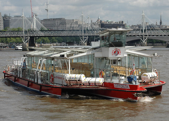 Photograph of the vessel  City Delta pictured in London on 14th June 2009