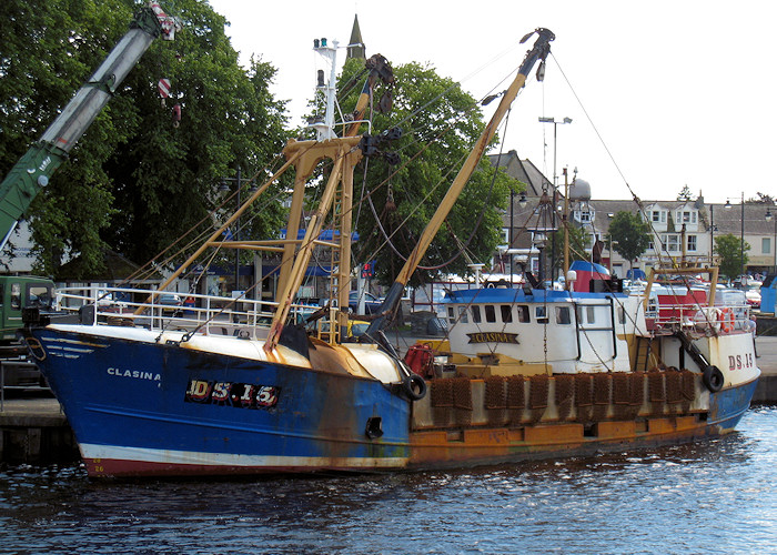 Photograph of the vessel fv Clasina pictured at Kirkcudbright on 7th July 2012
