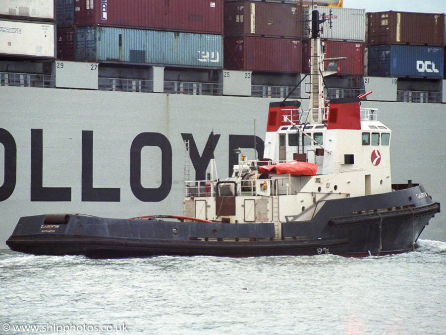 Photograph of the vessel  Clausentum pictured at Southampton on 10th June 1989