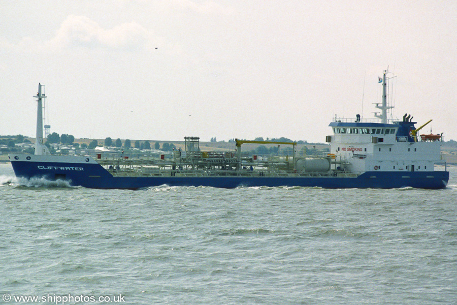 Photograph of the vessel  Cliffwater pictured on the River Thames on 16th August 2003