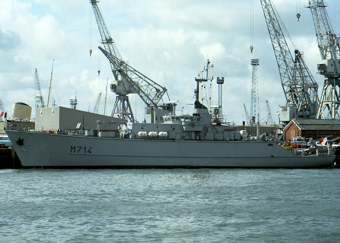 Photograph of the vessel FS Clio pictured in Portsmouth Naval Base on 29th August 1988