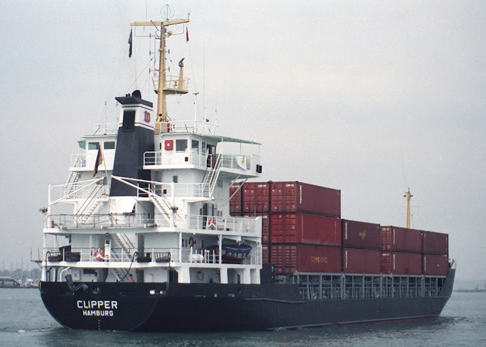 Photograph of the vessel  Clipper pictured arriving in Portsmouth Harbour on 19th June 1988