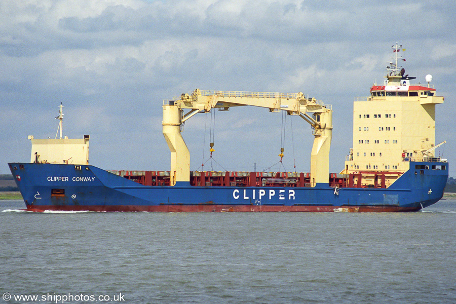 Photograph of the vessel  Clipper Conway pictured on Lower Hope, River Thames on 1st September 2001