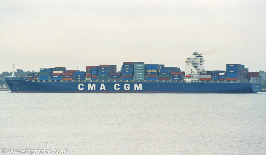 Photograph of the vessel  CMA CGM Ravel pictured departing Southampton on 27th September 2003